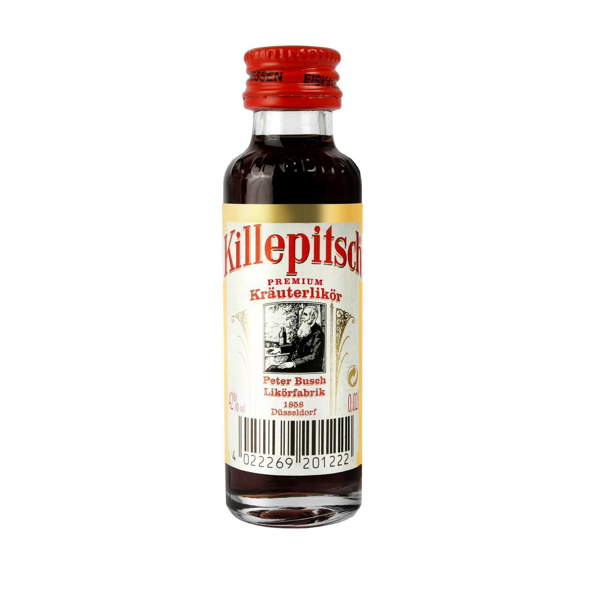 Killepitsch 42% Kräuterlikör Premium 0,02L